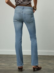 Light Blue Mid Rise Authentic Denim Bootcut Jeans - Image 4 of 8