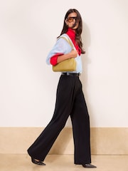 Lipsy Black Petite Premium Wide Leg Trousers - Image 4 of 5