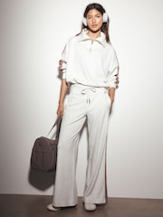 Marl gris - Active Modal Wide Leg Trousers - Image 4 de 6