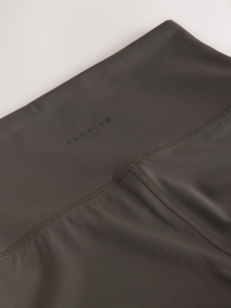 Khaki Green Active Power Sports Leggings - Image 8 of 8 Khaki Green Active Power Sports Leggings - Image 8 of 8