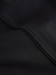 Czarny - Crew Neck Long Sleeve Sweatshirt with Wool - Obraz 2 z 3