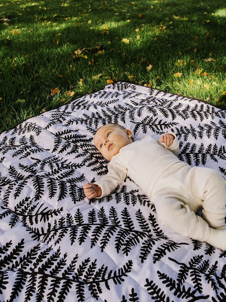 Etta Loves Black Leopard Print Outdoor Reversible Playmat - Image 2 of 8