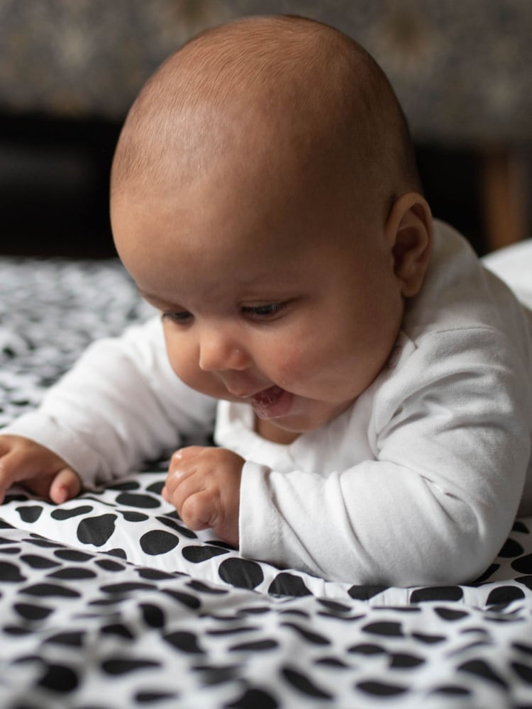 Etta Loves Animal Blackred Leopard Print Sensory Playmat Reversible - Image 2 of 8