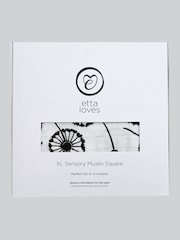 Etta Loves Black & White Dandelion Sensory Muslin Extra Large - Image 5 of 5