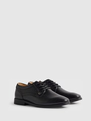 River Island Black Faux Leather Formal Lace Up Shoes - Image 2 of 5