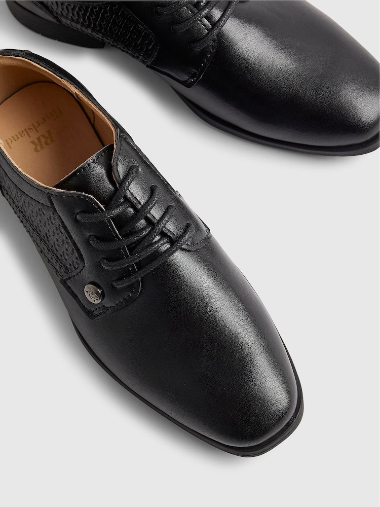 River Island Black Faux Leather Formal Lace Up Shoes - Image 5 of 5 River Island Black Faux Leather Formal Lace Up Shoes - Image 5 of 5
