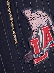 River Island Blue Los Angeles Pinstripe Dress - Image 3 of 4