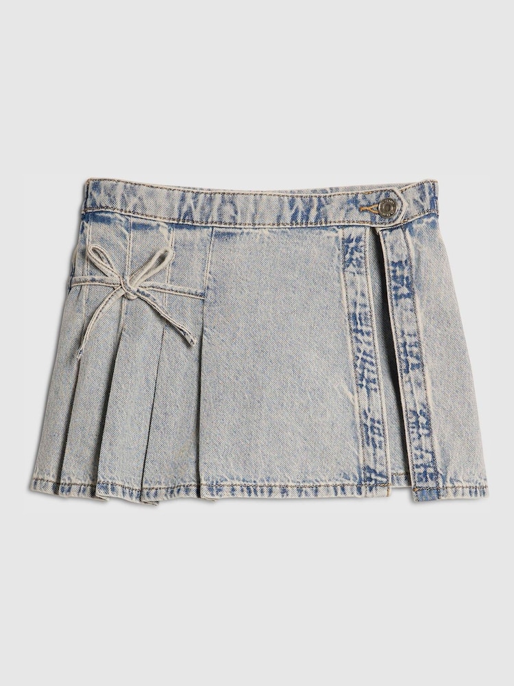 River Island Bow Pleated Skirt - Imagen 1 de 4