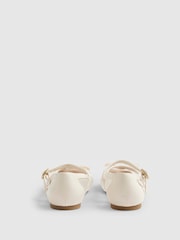 River Island Cream Rose Bud Ballerina Shoes - Image 2 of 4