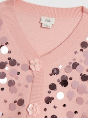 River Island Pink Sequin Cardigan & Skirt Set - Image 3 of 4