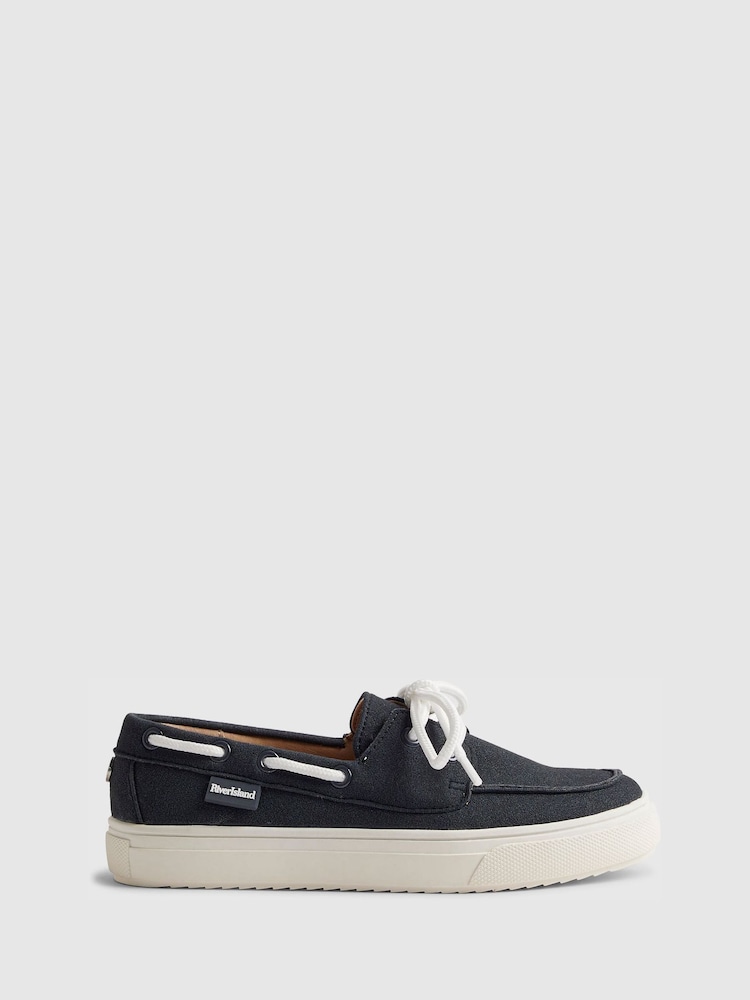 River Island Lace Up Boat Shoes - תמונה 1 מתוך 5