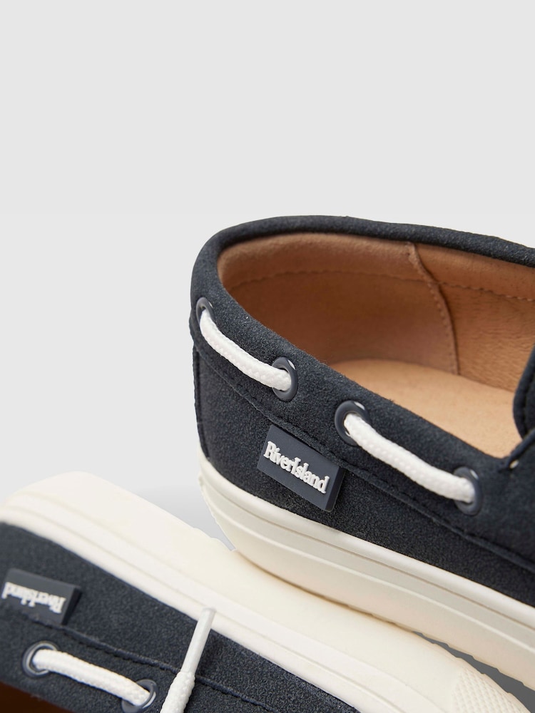 River Island Lace Up Boat Shoes - תמונה 5 מתוך 5