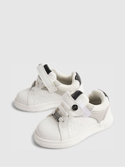 River Island White Embossed Colour Block Trainers - Image 3 of 5