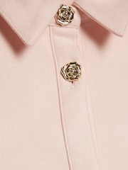 River Island Pink Suedette Sleeveless Prom Dress - Image 3 of 4