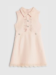 River Island Pink Embellished Lace Collar Dress - Image 1 of 3