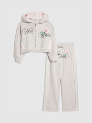 طقم بدلة رياضية من هودي وبنطلون رياضي بعبارة "More Amour" من River Island - Image 1 of 5