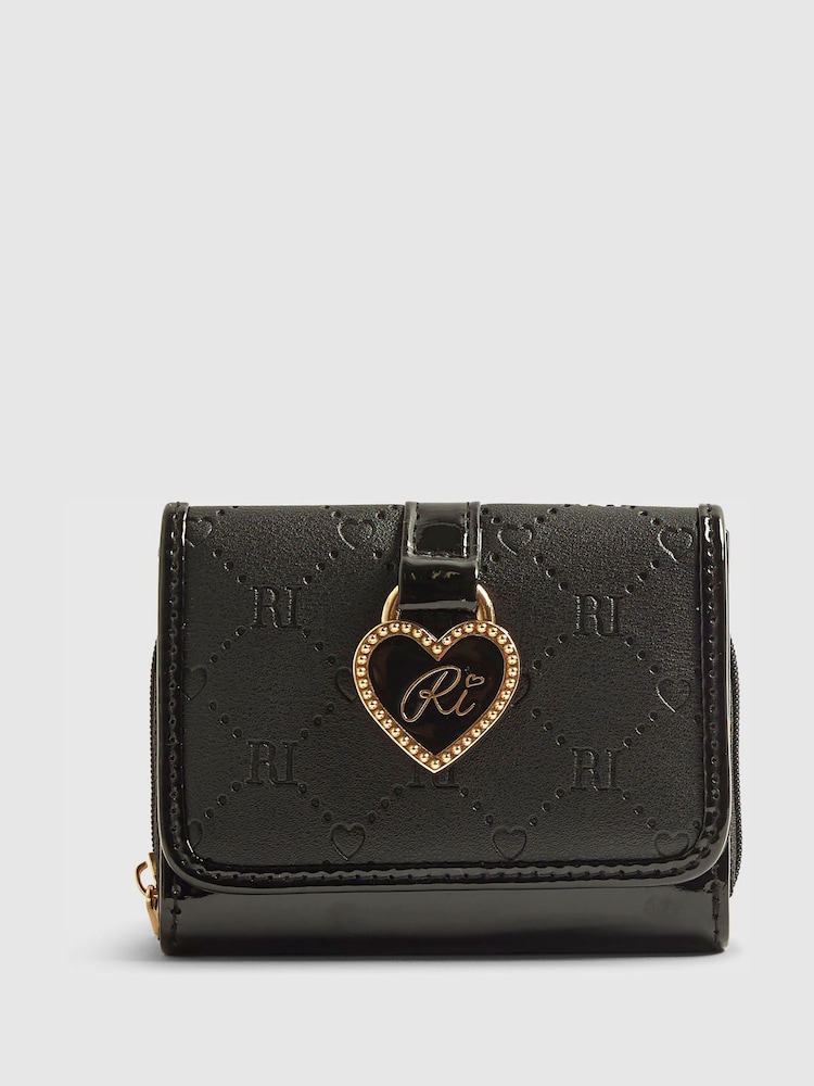 River Island Black Monogram Purse - Image 1 of 4