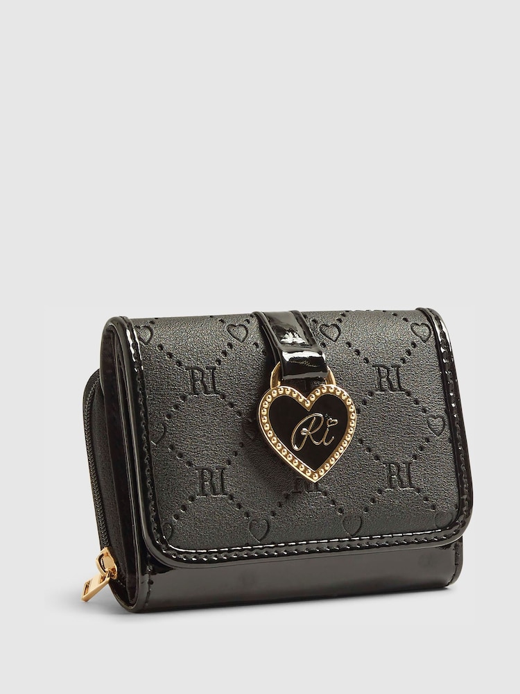 River Island Black Monogram Purse - Image 2 of 4