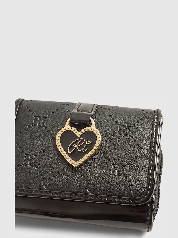 River Island Black Monogram Purse - Image 4 of 4