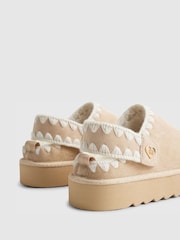 River Island Whipstitch Fur Strap Slippers - صورة 4 من 4