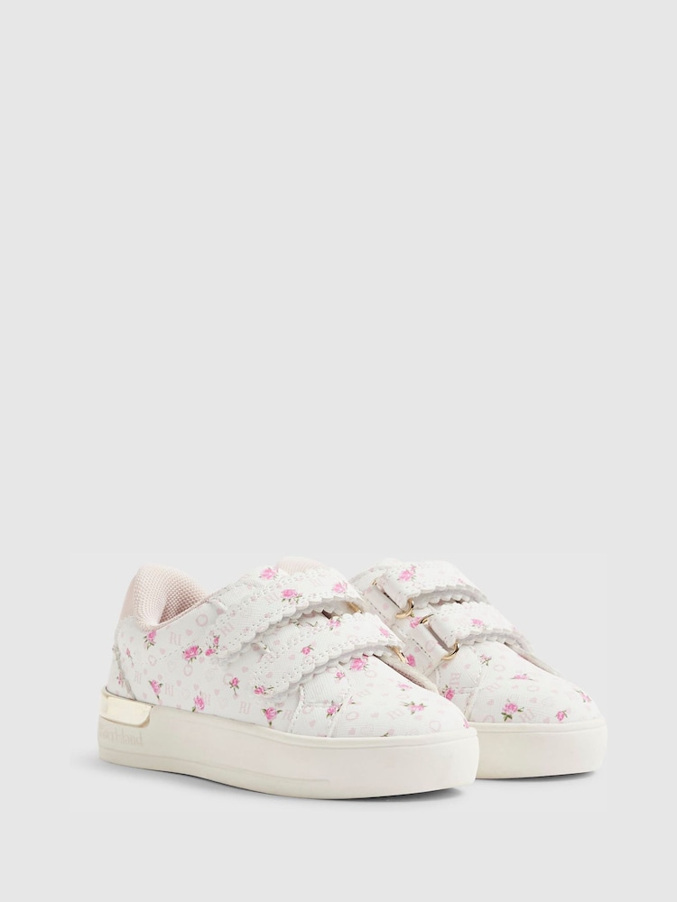 River Island Ditsy Rose Monogram Trainers - 4의 이미지 2