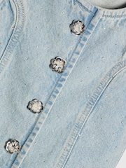 River Island Hotfix-vest og vide jeanssett - Bilde 5 av 5