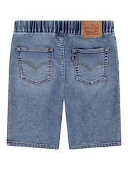 Levi's Blue Skinny Fit Pull On Dobby Shorts - Image 2 of 4