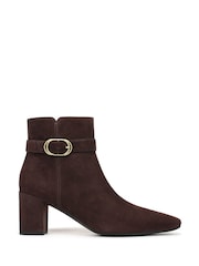 Vionic Brown Saskia Leather Ankle Boots - Image 2 of 7