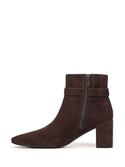 Vionic Brown Saskia Leather Ankle Boots - Image 3 of 7