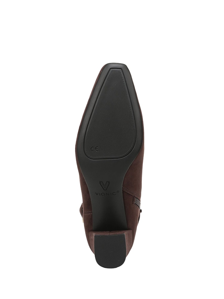 Vionic Brown Saskia Leather Ankle Boots - Image 7 of 7 Vionic Brown Saskia Leather Ankle Boots - Image 7 of 7