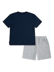 Levi's® Blue Batwing Short Sleeve Top and Knit Shorts - Image 2 of 8