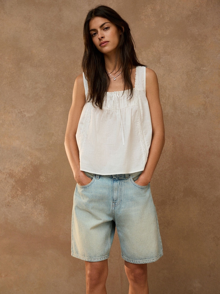 Bleach Tint - Bermudas Denim tipo jort shorts - Imagen 1 de 7 Bleach Tint - Bermudas Denim tipo jort shorts - Imagen 1 de 7
