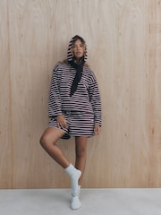 self. Berry Red Stripe Long Sleeve Pyjamas - Image 3 of 7