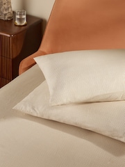 MADE.COM 2 Pack Natural Ansel Stripe Pillowcases - Image 1 of 3