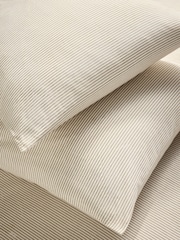 MADE.COM 2 Pack Natural Ansel Stripe Pillowcases - Image 3 of 3