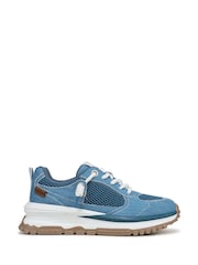 Blowfish Malibu Blue Leotina Regular Fit Slip On Canvas Trainers - Image 1 of 7