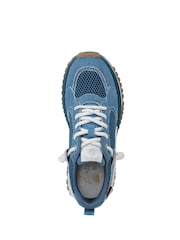 Blowfish Malibu Blue Leotina Regular Fit Slip On Canvas Trainers - Image 6 of 7