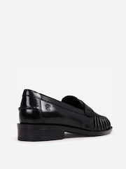 Bronx Black Next Wagon Pleated Leather Loafers - Image 4 of 6