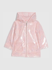 River Island Pink Rainbow Flower Rainmac - Image 1 of 4