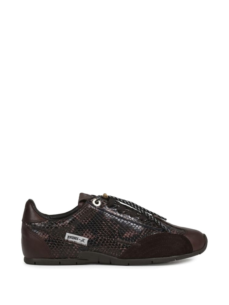 Bronx Brown Myraa Leather Trainers - Image 1 of 1
