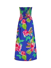 Blå - Pour Moi Zoey Shirred Bodice Multiway Maxikjole - Billede 4 af 4