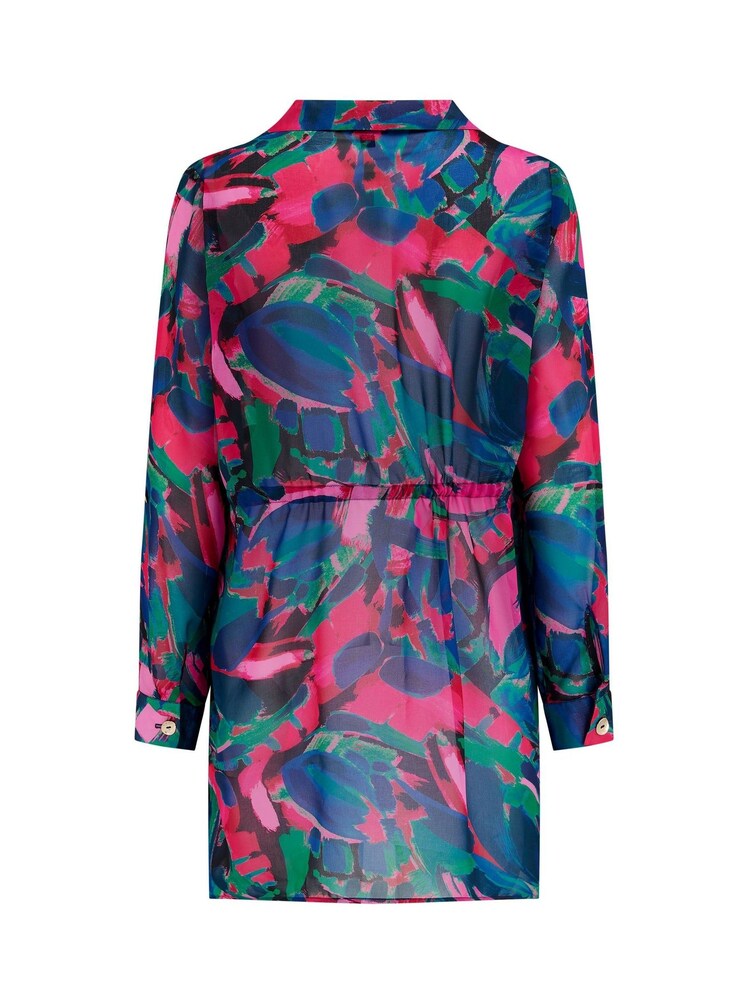 Pour Moi Black Chiffon Button Through Beach Coverup - Image 4 of 4