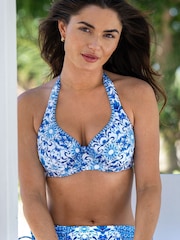 Pour Moi White St Lucia Halter Underwired Non Padded Top - Image 1 of 4