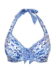 Pour Moi White St Lucia Halter Underwired Non Padded Top - Image 3 of 4