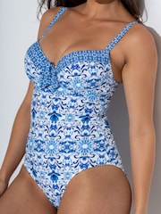 Pour Moi White Lucia Padded Underwired Swimsuit - Image 2 of 4