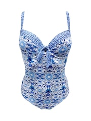 Pour Moi White Lucia Padded Underwired Swimsuit - Image 3 of 4