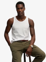 Superdry White Essential Logo Vest - Image 1 of 4