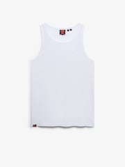 Superdry White Essential Logo Vest - Image 3 of 4