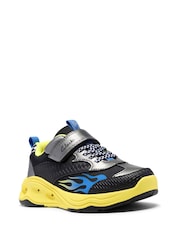 Clarks Yellow Standard Fit (F) Standard Fit Gleam Go Trainers - Image 3 of 6