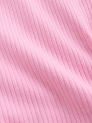 Pink/White Short Sleeve Baby Bodysuits 5 Pack - Image 10 of 14